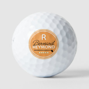 ball-with-name Classic Golfers Monogram Golf Balls