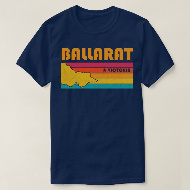 Ballarat Victoria Vintage Distressed Souvenir T-Shirt (Design Front)