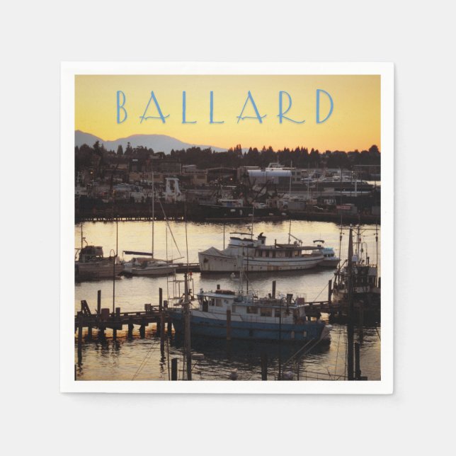 Ballard Boats Napkin (Front)