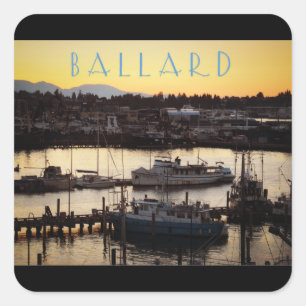 Ballard Boats Square Sticker