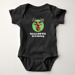 Ballard Elk in Training Baby Bodysuit