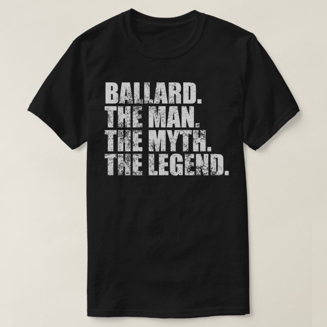 BallardBallard Family name Ballard last Name Balla T-Shirt (Design Front)