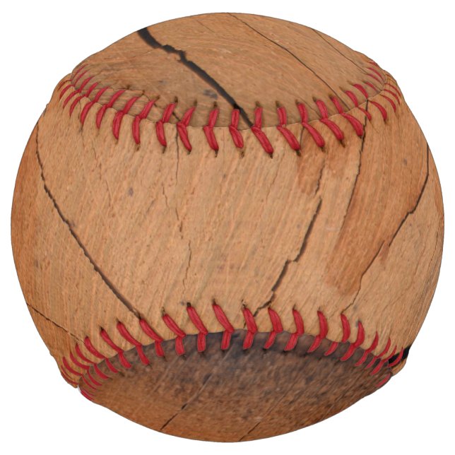 Balle de softball texture bois (Front)