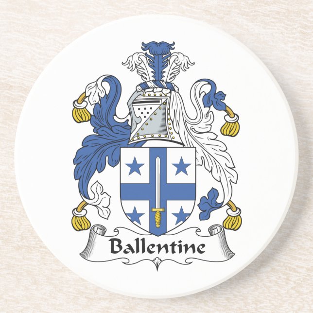 Ballentine Family Crest Coaster (Front)