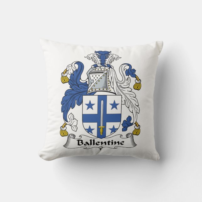 Ballentine Family Crest Cushion (Front)