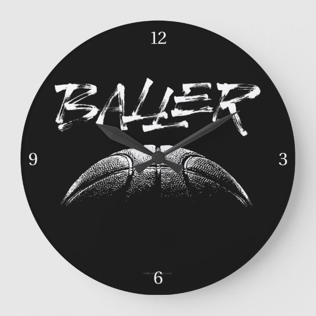 Baller (basketball) large clock (Front)