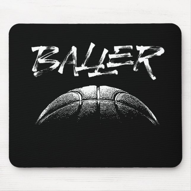 Baller (basketball) mouse mat (Front)