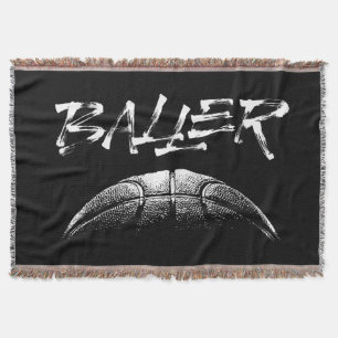 Baller (basketball) throw blanket