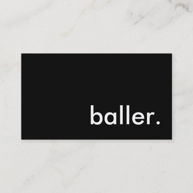 baller. business card (Front)