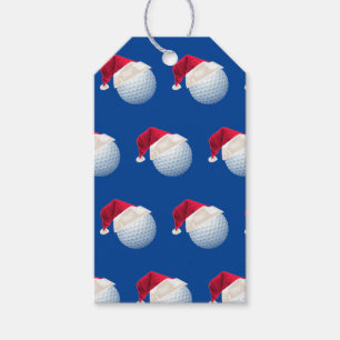 Baller Christmas Golf Santa Sports Gift Tags