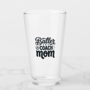 Baller Coach Mom Vintage Soccer Shirt Design_1 Glass