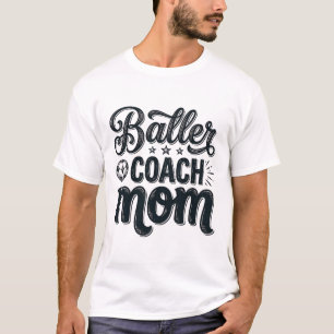 Baller Coach Mum Vintage Soccer Shirt Design_1