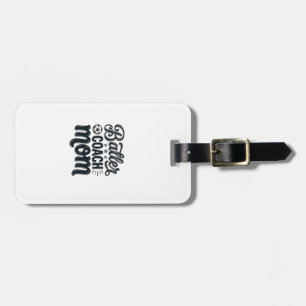 Baller Coach Mum Vintage Soccer Shirt Design_1 Luggage Tag