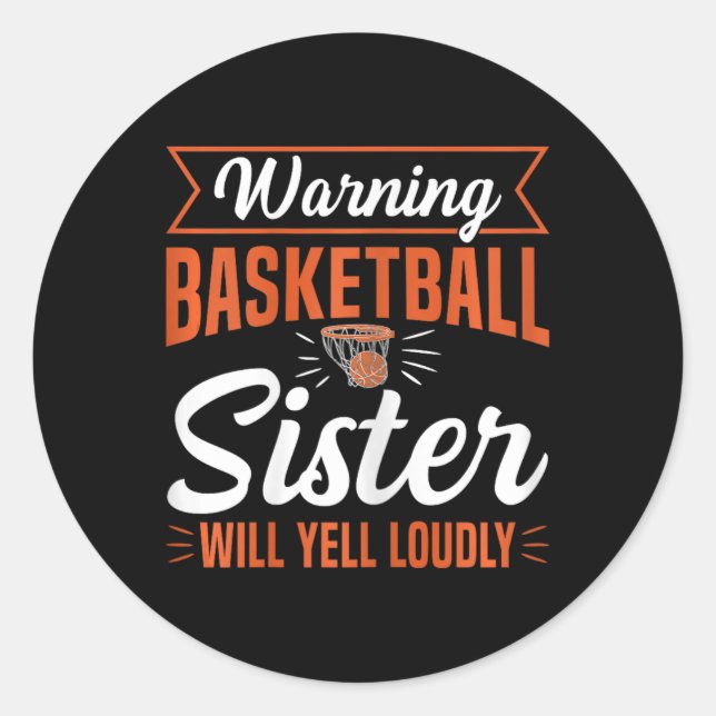 Baller Family Basketball Quote For A Basketball Si Classic Round Sticker (Front)