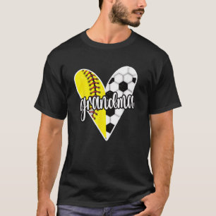 Baller Grandma Proud Softball Soccer Player Grandm T-Shirt