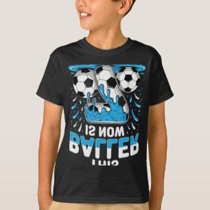 Baller Is Now 7 Ice Cream Drip Men Women Game Socc T-Shirt