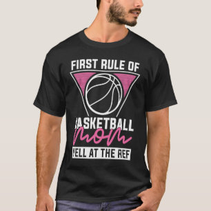 Baller Mother Hooping Bball Hoops Player Basketba T-Shirt