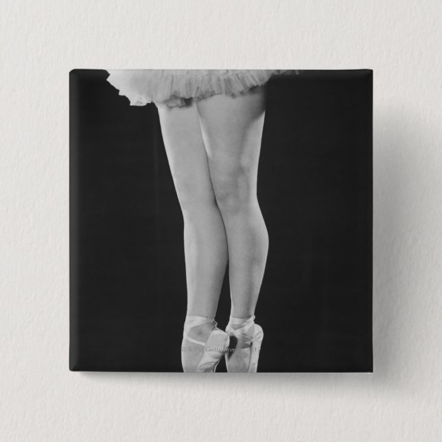 Ballerina 15 Cm Square Badge (Front)