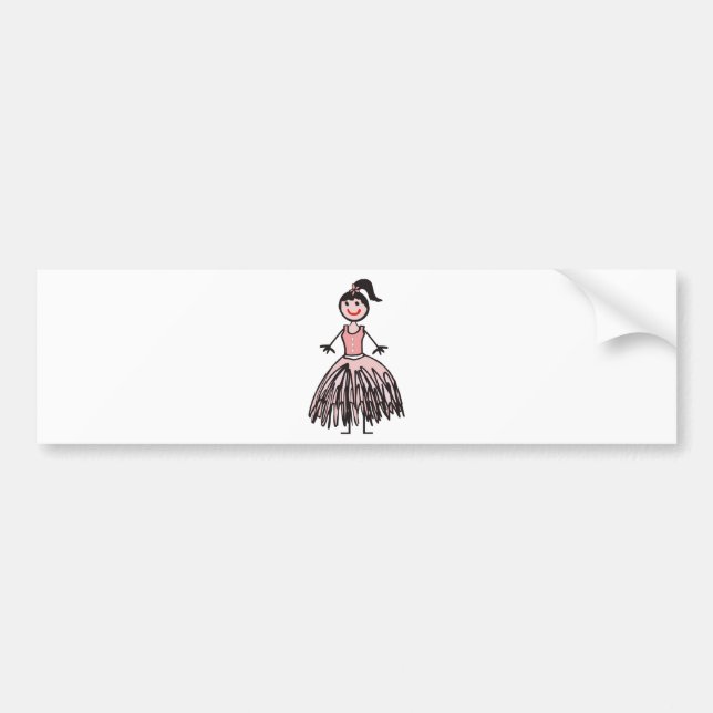 ballerina 1 bumper sticker (Front)