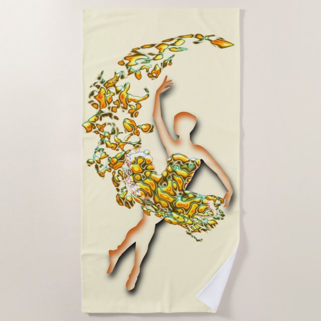Ballerina 2 beach towel (Front)
