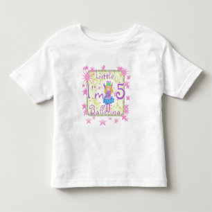 Ballerina 5th Birthday tshirts and Gifts