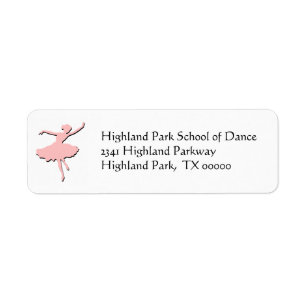 Ballerina Address Labels