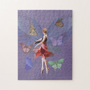 Ballerina and Butterflies Jigsaw Puzzle