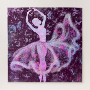 Ballerina and Butterflies Jigsaw Puzzle - Ballet