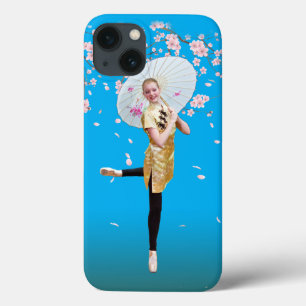 Ballerina and Cherry Blossoms iPhone 13 Case