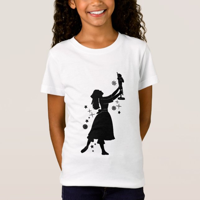 Ballerina and Nutcracker at Christmas T-Shirt (Front)