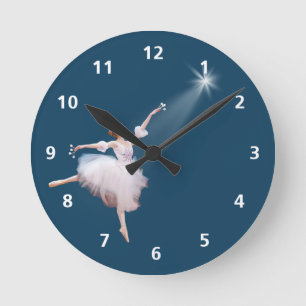 Ballerina and Star Customisable Clock