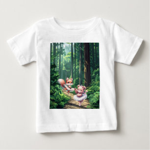 Ballerina animals baby T-Shirt