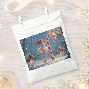 Ballerina Anime Girl & Candy Cane Christmas Favour Bags