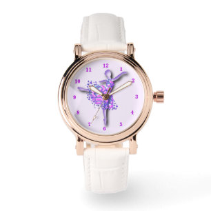 Ballerina Art Purple Dance Ballet Dancer Drawing  Watch