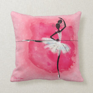 Ballerina at the barre cushion