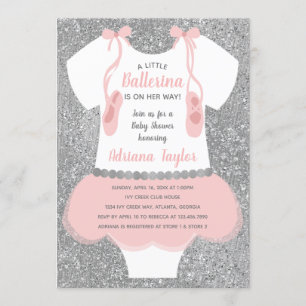 Ballerina Baby Shower Invitation