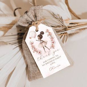 Ballerina Ballet Birthday Gift Tags