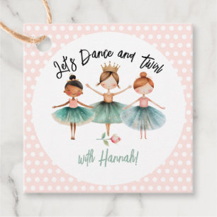 Ballerina Ballet Birthday Girl Favour Tags