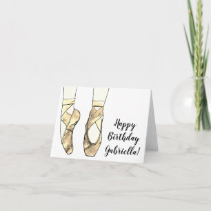 Ballerina Ballet Birthday Party Card
