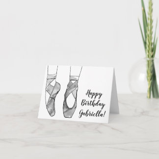 Ballerina Ballet Birthday Party Card