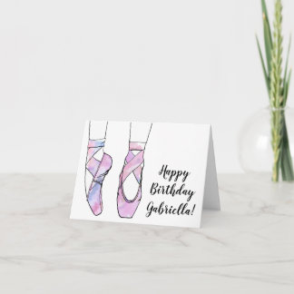 Ballerina Ballet Birthday Party Card