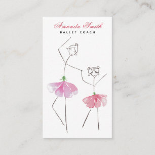 Ballerina Ballet Dance Teacher Instructor Business Card