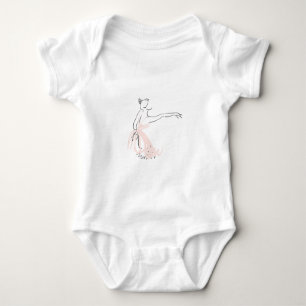 Ballerina ballet dancer baby bodysuit