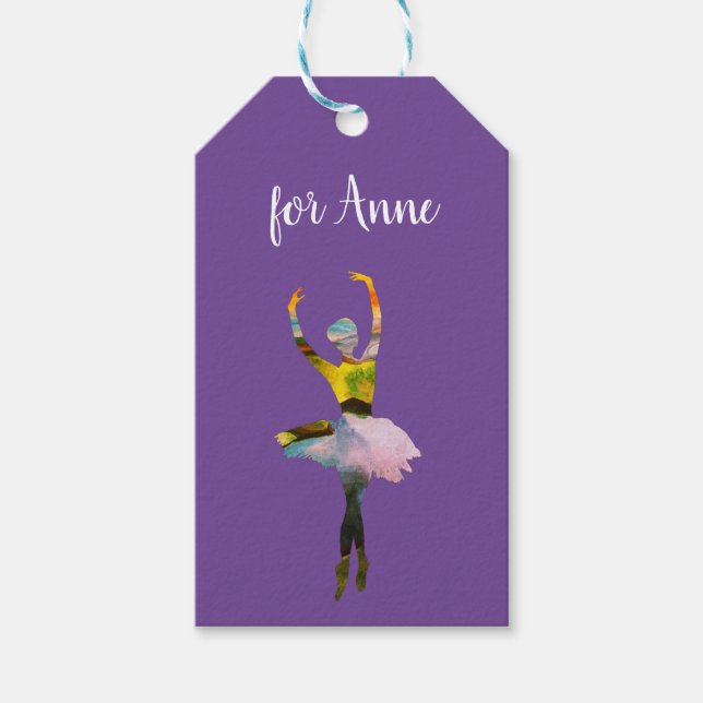 Ballerina Ballet Dancer  Gift Tags (Front)