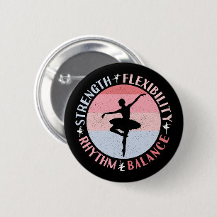 Ballerina Ballet Dancer - Mindset Values 6 Cm Round Badge