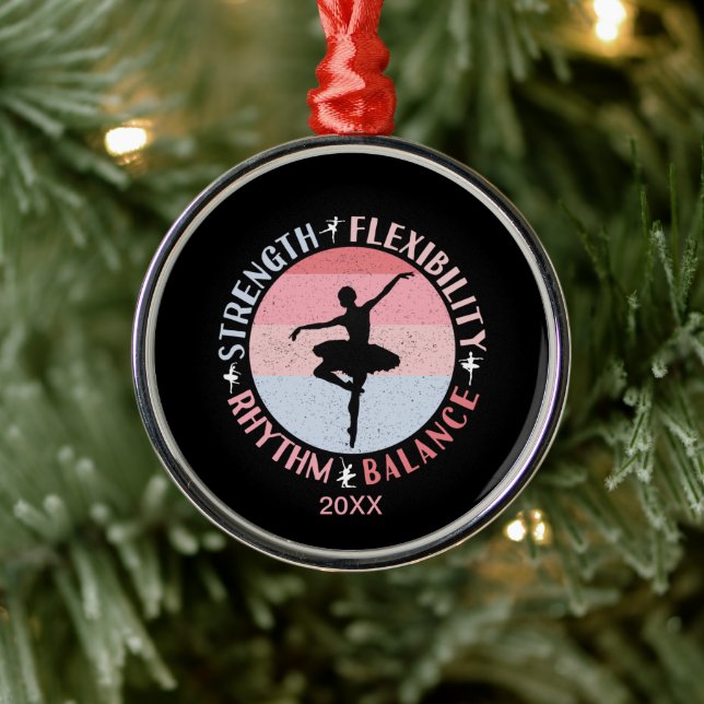 Ballerina Ballet Dancer - Mindset Values Metal Tree Decoration (Tree)
