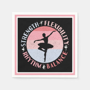 Ballerina Ballet Dancer - Mindset Values Napkin