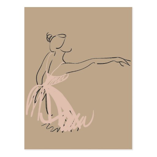 Image of Ballerina ballet dancer Postcard