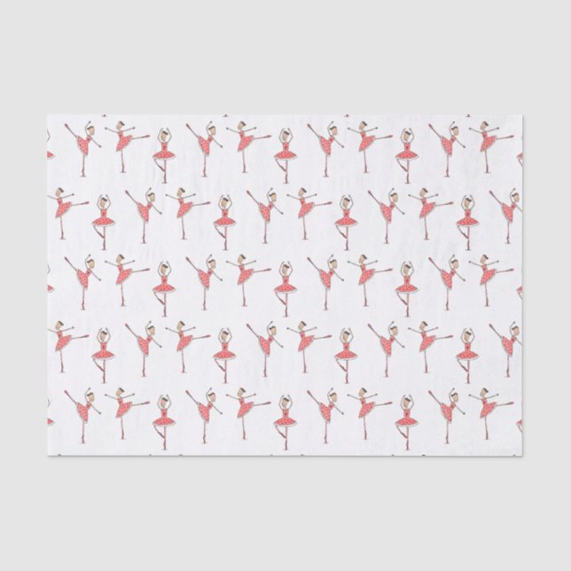 Ballerina Ballet Dancer Tissue Paper (Front)