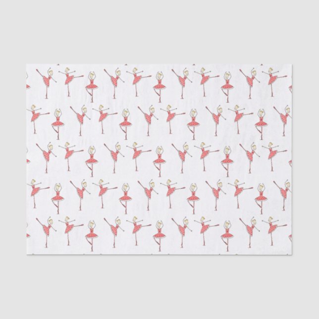 Ballerina Ballet Dancer Tissue Paper (Front)